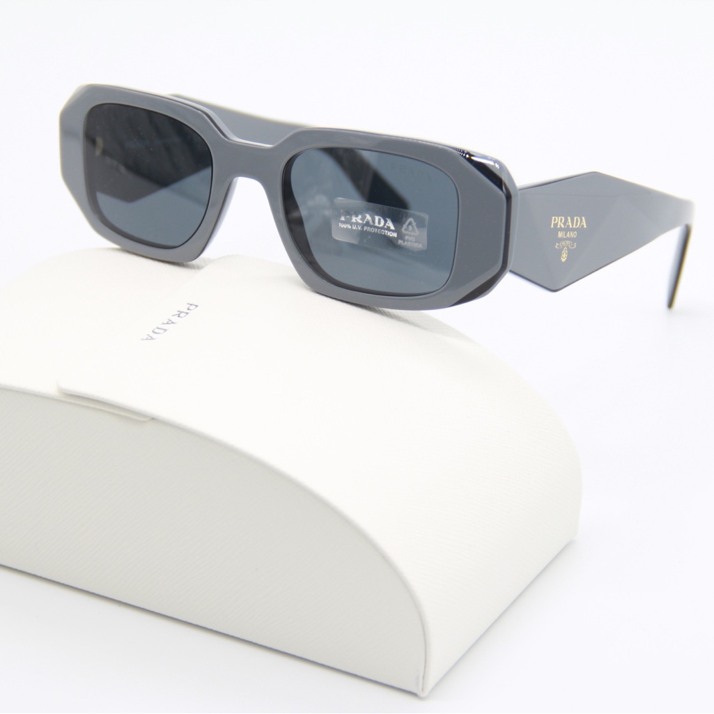 New Prada Grey Sunglasses New Collection Pr17ws 11n09t Unisex Eyewear Pr 17ws